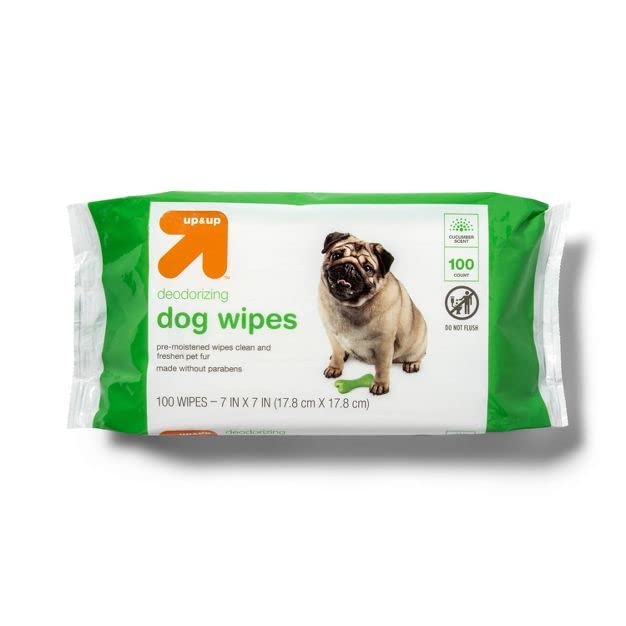 Up & Up Deodorizing Dog Wipes - 100 Count