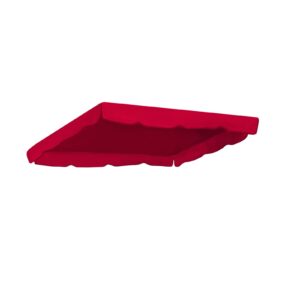 benefitusa canopy only swing chair awning outdoor swing cover outdoor patio swing canopy replacement porch top cover for seat furniture (65"x45", burgundy)