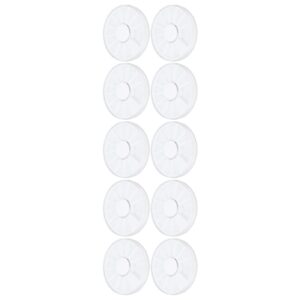 Dioche 10pcs Nail Art Storage Box, 12 Grids Round Dustproof Clear Jewelry Organize Container for Beads Earrings Pills