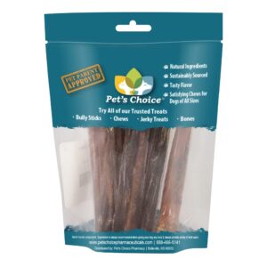 Pet's Choice Premium Bully Sticks, 6", 6pk, Brown (CW6-PZ6)