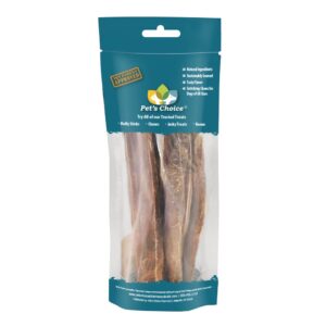 Pet's Choice Naturals Premium Bully Sticks, 12", 6pk, Brown,CW12-PZ6