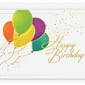 The Gallery Collection, 1 Count Card Pack, Birthday Card with Pearl Lined Envelope (Balloons Aloft)