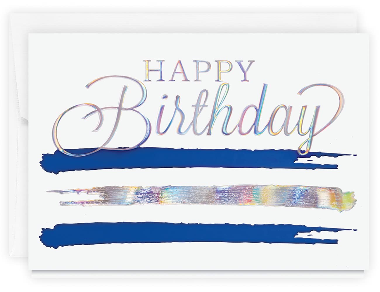 The Gallery Collection, 1 Count Card Pack, Birthday Card with Foil Lined Envelope (Happy Birthday Hues)