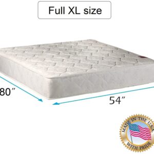 DS Solutions USA Legacy 2-Sided Full XL Size Mattress Only with Mattress Cover Protector - Orthopedic, Innerspring Coils, Fully Assembled, Long Lasting Comfort