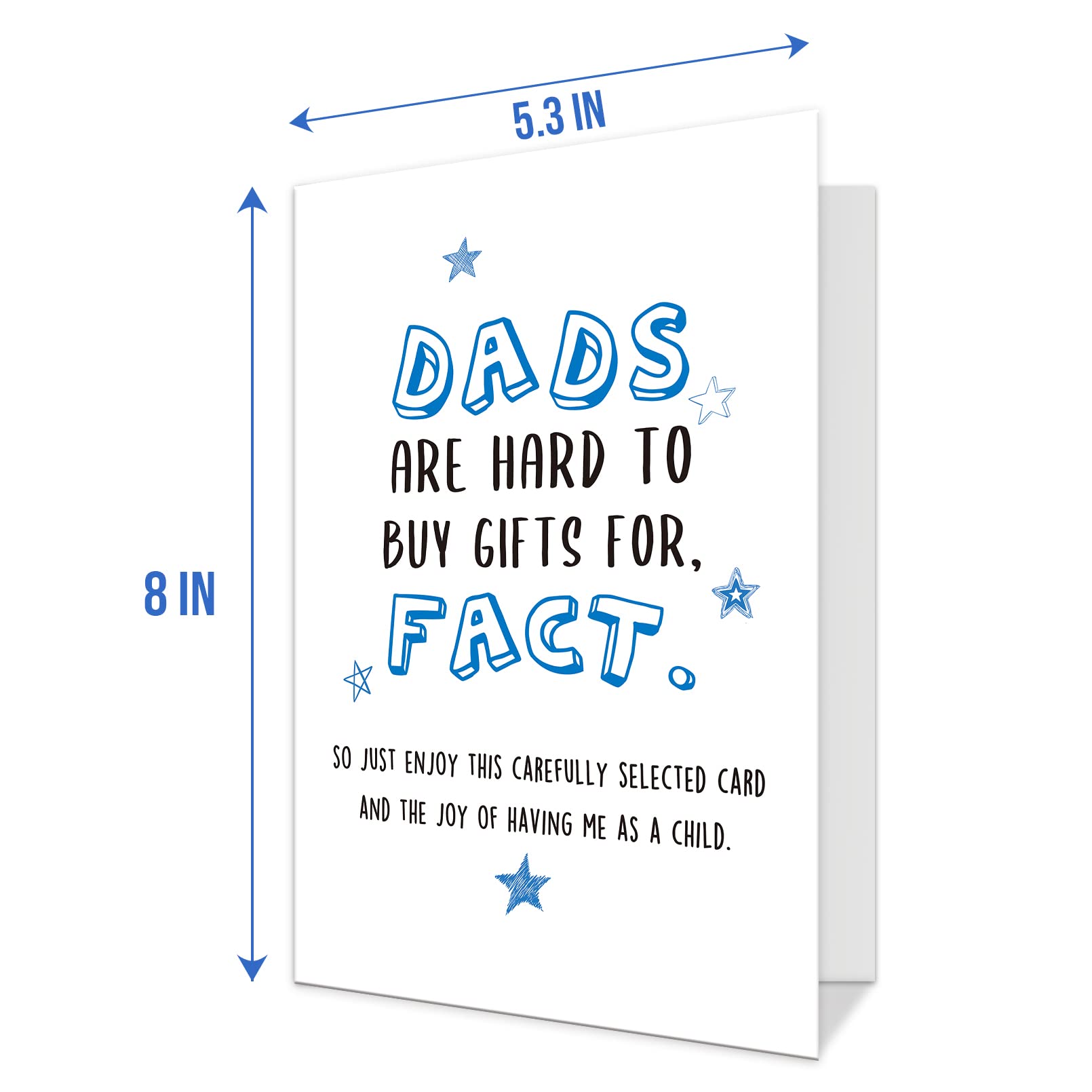 Funny Fathers Day Card, Naughty Birthday Card for Dad, Greeting Card from Son Daughter