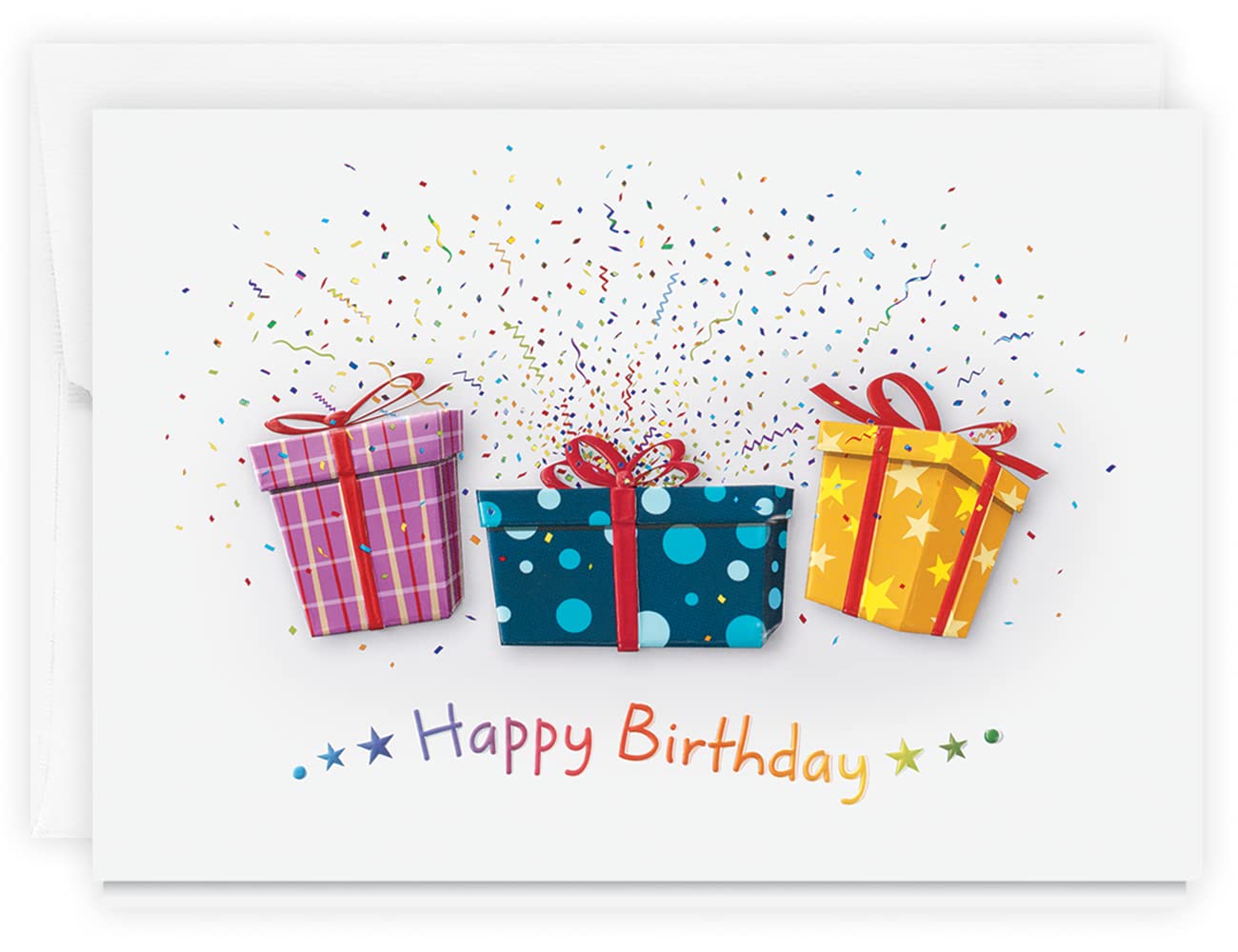 The Gallery Collection, 1 Count Card Pack, Birthday Card with Pearl Lined Envelope (Birthday Explosion)