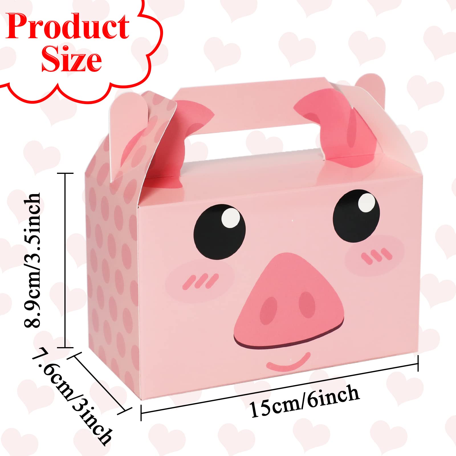 24 Pack Farm Animal Party Favor Boxes Farm Theme Birthday Goodie Boxes Farmhouse Animals Candy Christmas's Day Gift Bags Barnyard Candy Treat Boxes for Girls Kids Baby Shower Birthday Party Supplies