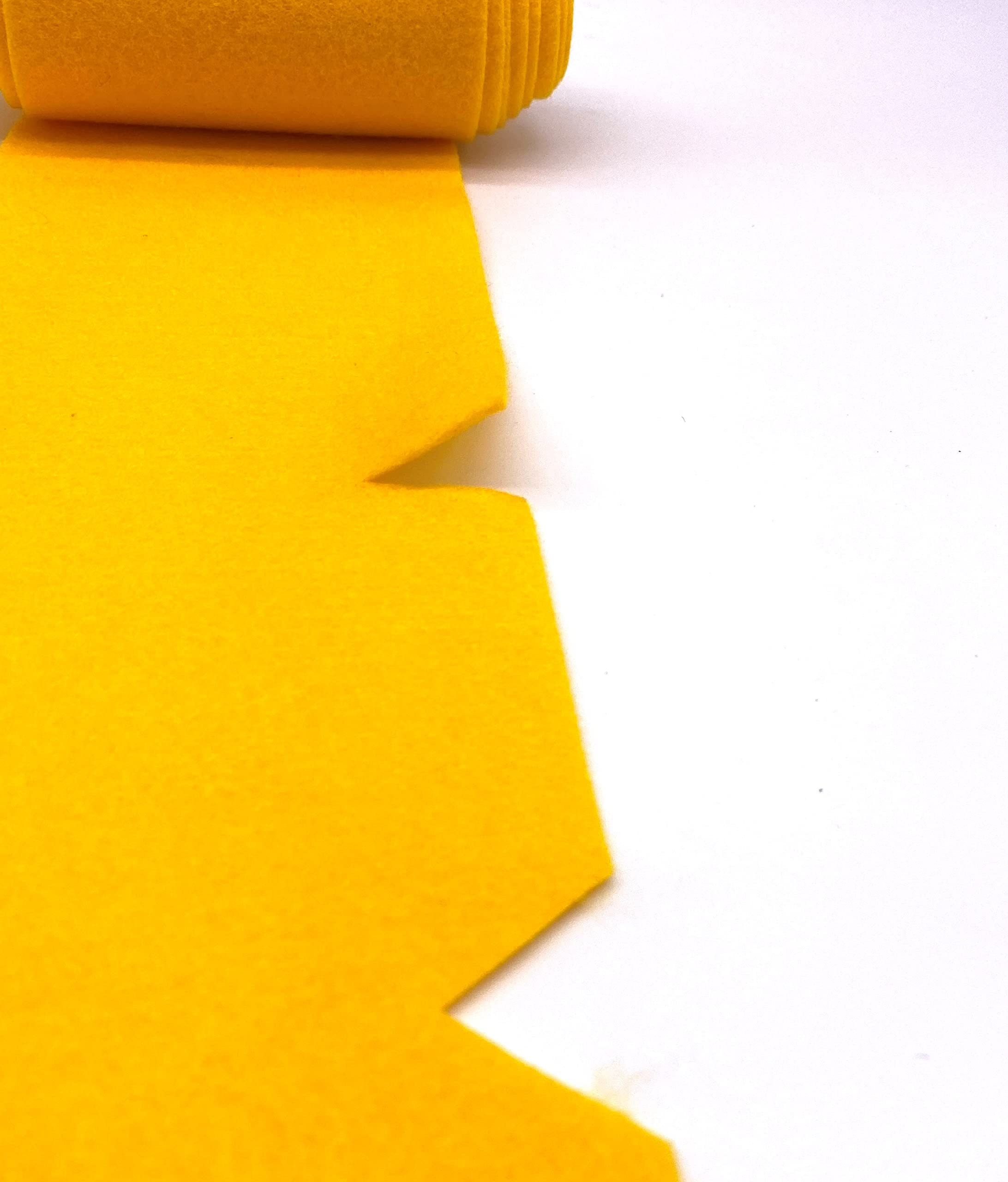 Acrylic Felt Fabric Pre Cuts, 1 Yard, 72 by 36 inches in Length by Ice Fabrics - Yellow