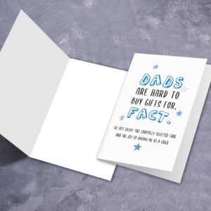 Funny Fathers Day Card, Naughty Birthday Card for Dad, Greeting Card from Son Daughter