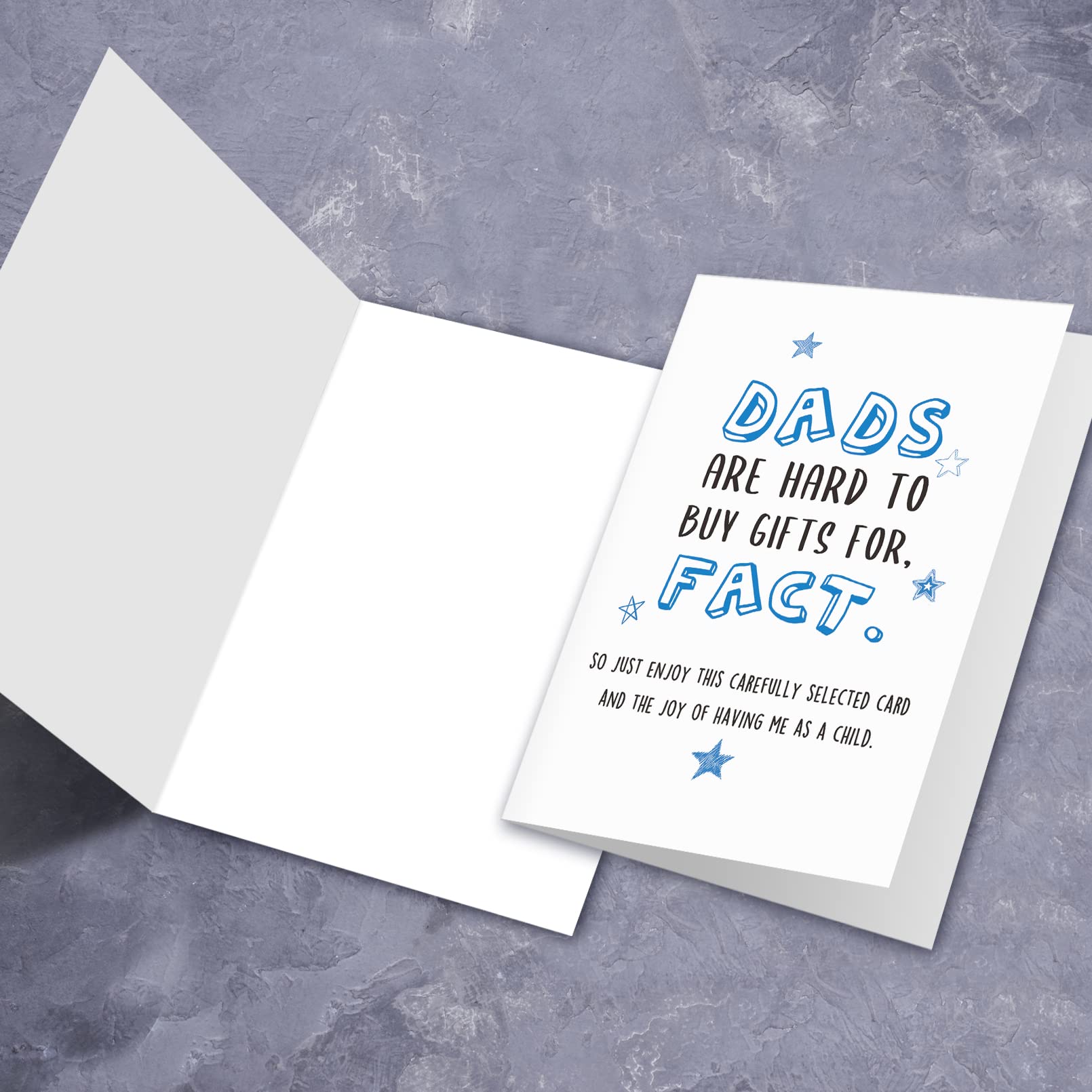 Funny Fathers Day Card, Naughty Birthday Card for Dad, Greeting Card from Son Daughter