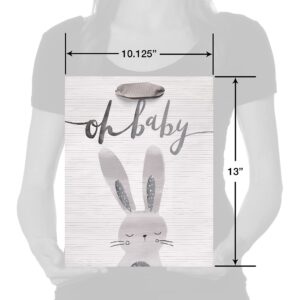 Papyrus 13" Large Gift Bag (Rabbit) for Baby Showers, New Baby, Baptisms, Christenings and All Baby Occasions (1 Bag)