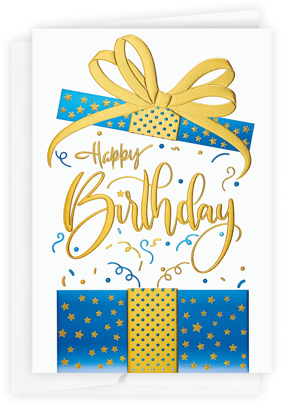 The Gallery Collection, 1 Count Card Pack, Birthday Card with Foil Lined Envelope (Blow the Lid Birthday)