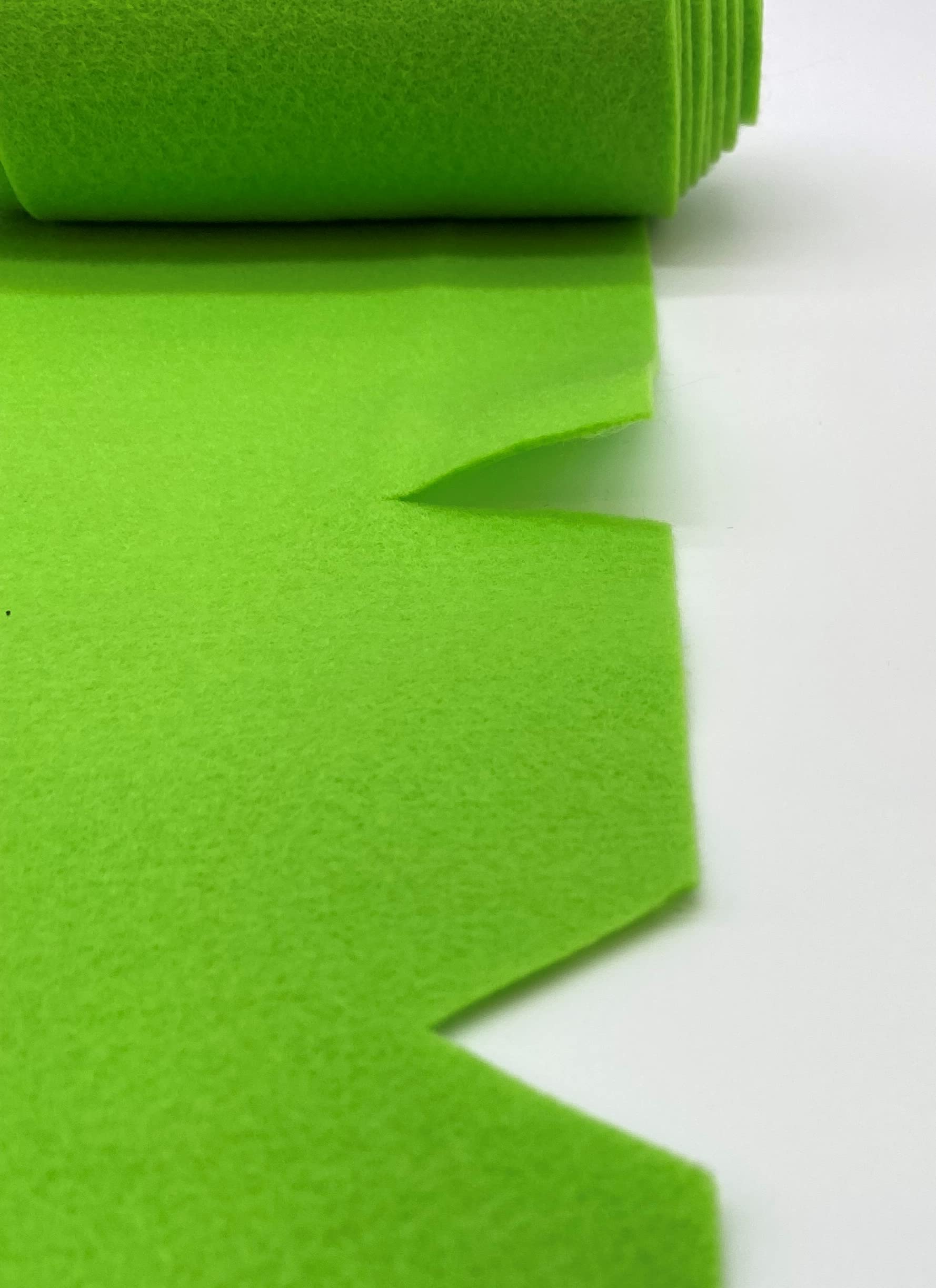 Acrylic Felt Fabric Pre Cuts, 1 Yard, 72 by 36 inches in Length by Ice Fabrics - Lime Green