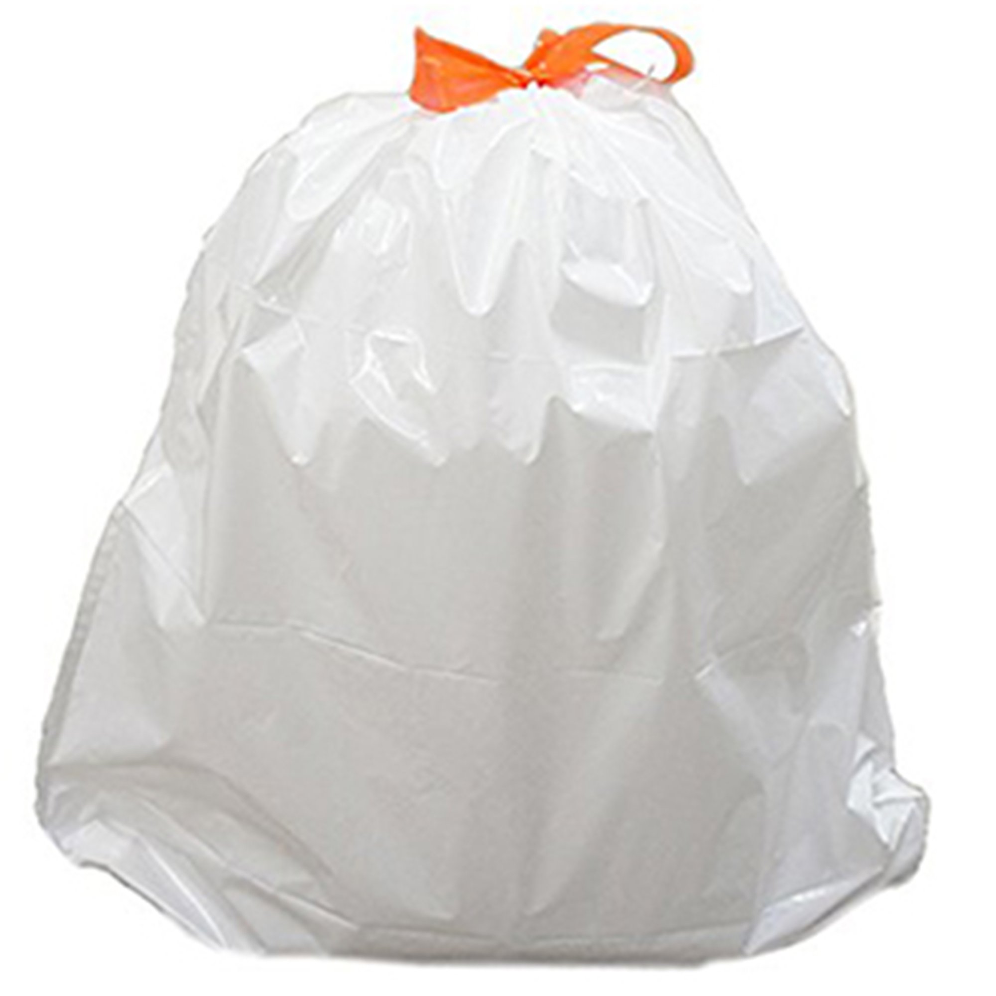 iTouchless Tall Trash Bags, 40 Count, Fits 13 Gal, 14 Gal, 15 Gal, and 16 Gallon Garbage Can, Extra-Large Strong Bathroom Kitchen Bin Liners, for Rubbish Recycling Compost in The Home, Office, Clear