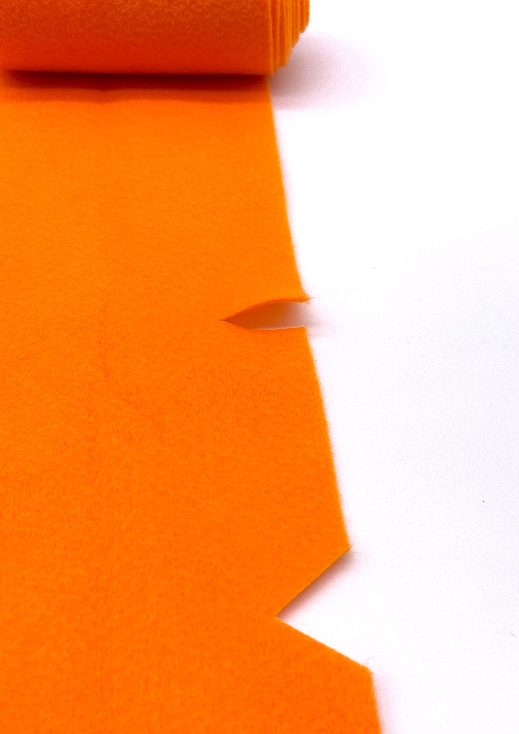 Acrylic Felt Fabric Pre Cuts, 1 Yard, 72 by 36 inches in Length by Ice Fabrics - Light Orange