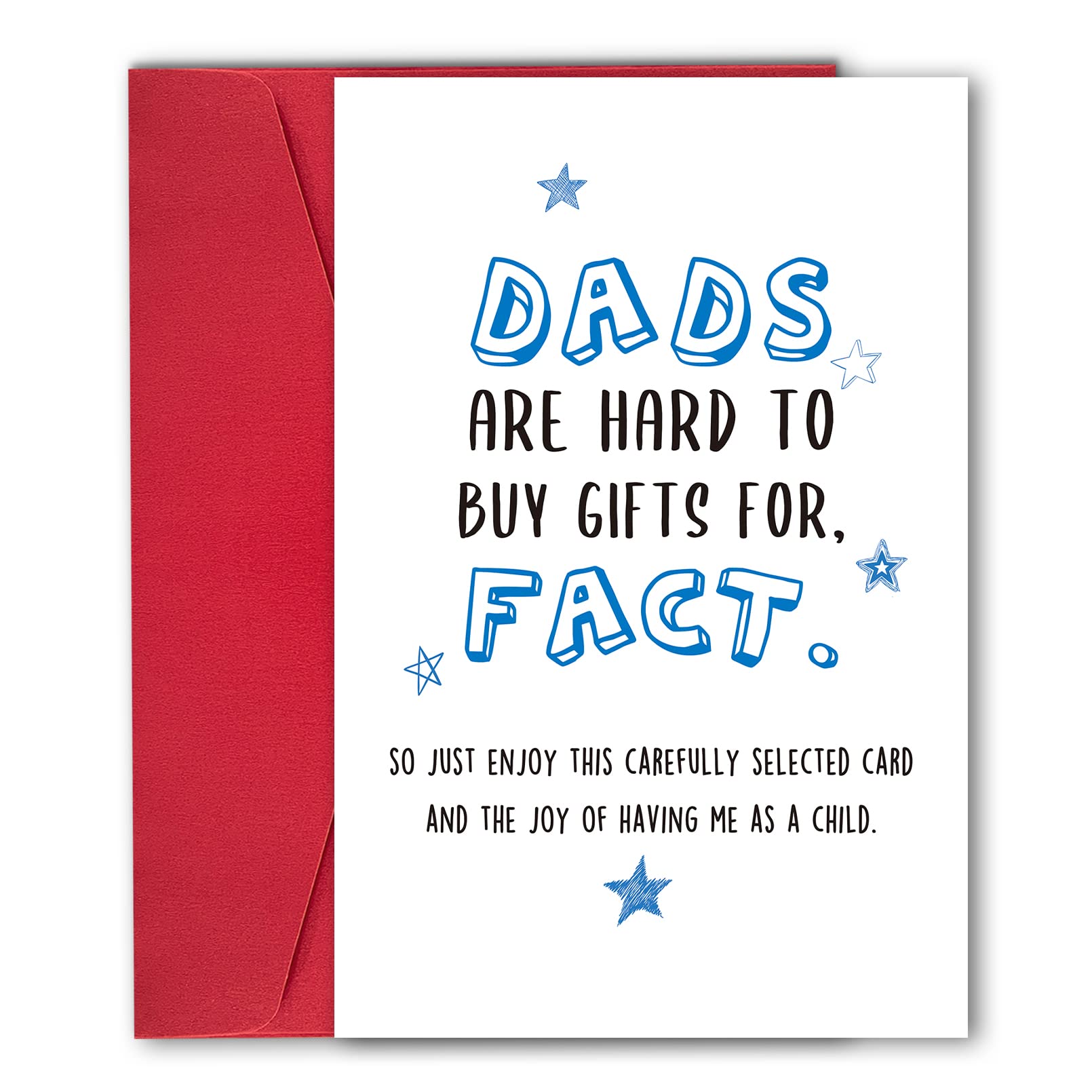 Funny Fathers Day Card, Naughty Birthday Card for Dad, Greeting Card from Son Daughter