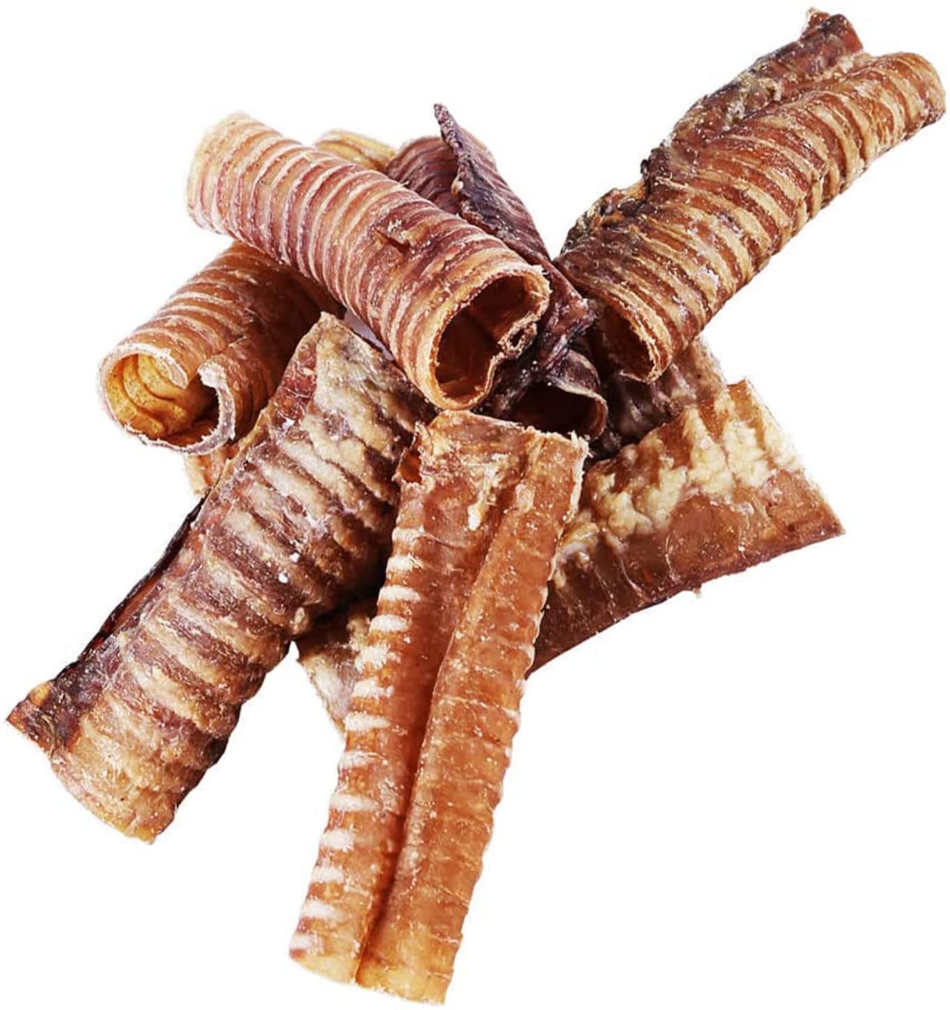 hotspot pets Premium 6'' Beef Trachea for Dogs Large - All Natural Long Lasting Dog Chews Rich in Glucosamine & Chondroitin 100% Beef Chews Single Ingredient Grass Fed Dog Treats - (8 Count)