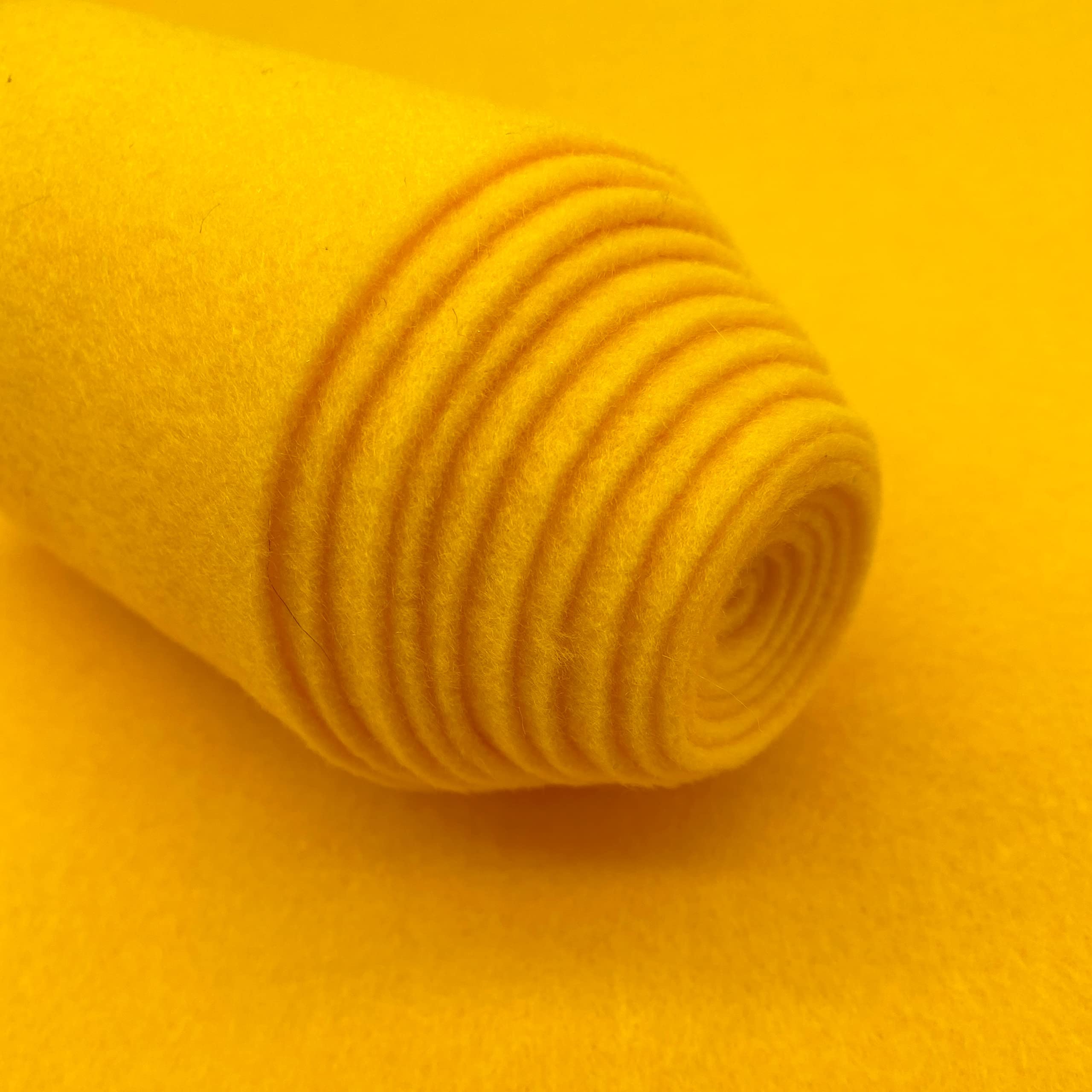 Acrylic Felt Fabric Pre Cuts, 1 Yard, 72 by 36 inches in Length by Ice Fabrics - Yellow