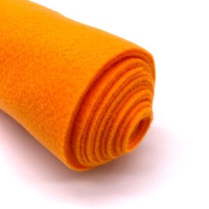 Acrylic Felt Fabric Pre Cuts, 1 Yard, 72 by 36 inches in Length by Ice Fabrics - Light Orange