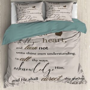 darani bible verse inspirational prayers religious christian gift duvet cover queen 90 x 90 in ultra soft washed microfiber comforter cover sets 3 pieces (1 duvet cover + 2 pillow shams)