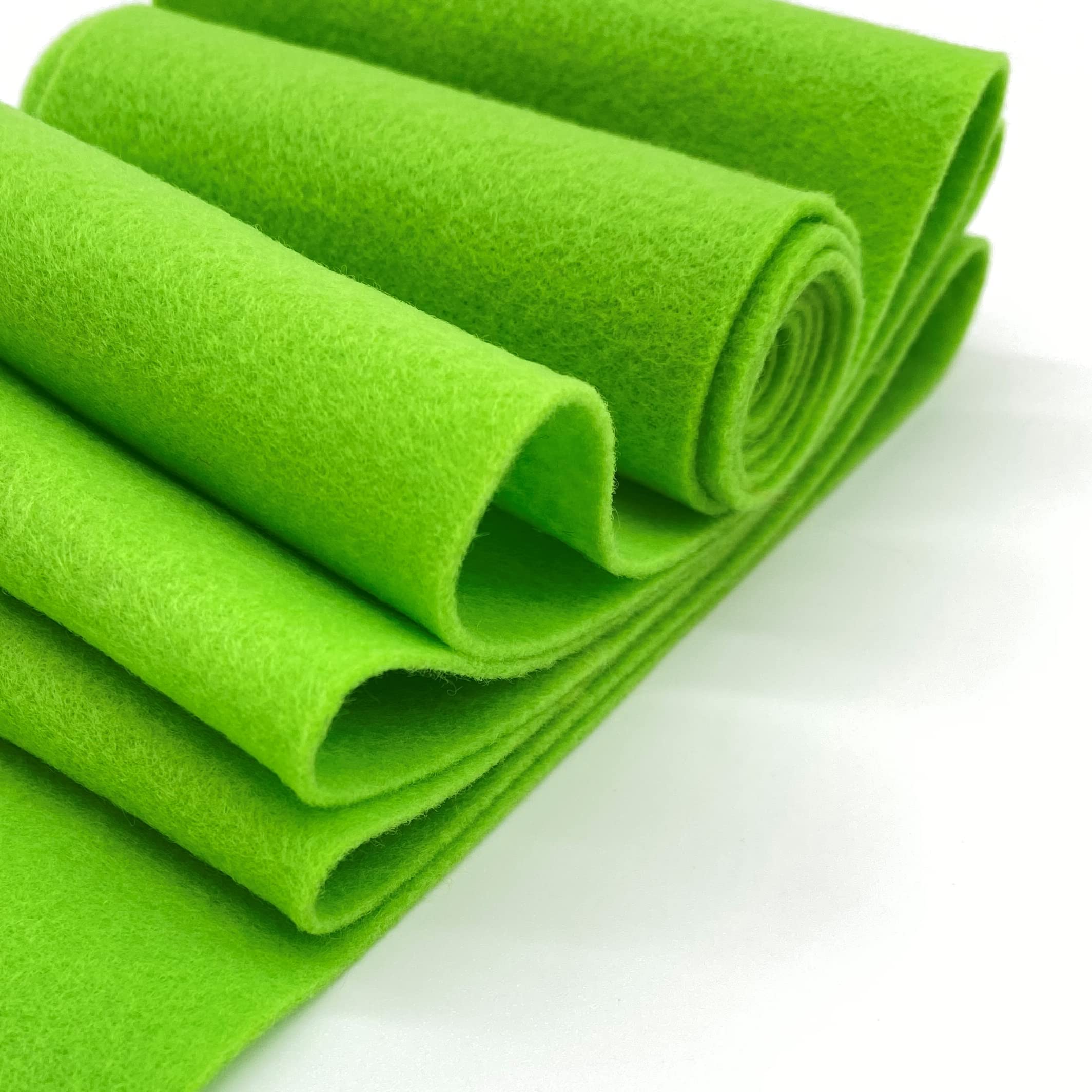 Acrylic Felt Fabric Pre Cuts, 1 Yard, 72 by 36 inches in Length by Ice Fabrics - Lime Green