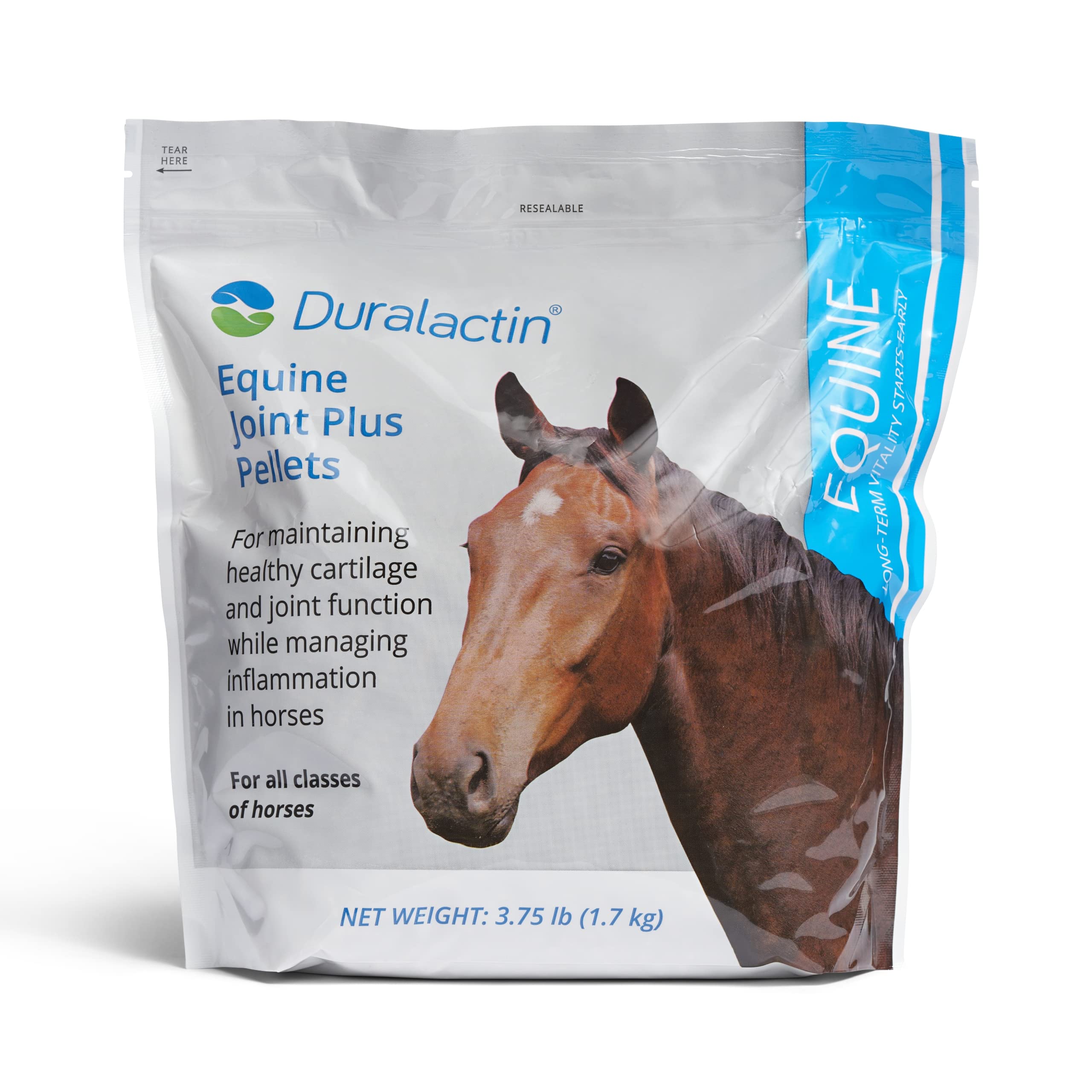 PRN Pharmacal Duralactin Equine Joint Plus Pellets - Joint Health Support Supplement for Horses Helps Support Healthy Cartilage, Joint Function & Soreness Management - 3.75 lbs