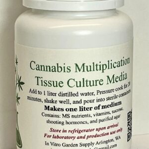 Cannabis Cloning Tissue Culture Media Pre Mixed - Ready to Use