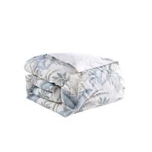 Tommy Bahama - King Duvet Cover Set, Cotton Bedding with Matching Shams & Button Closure, All Season Home Decor (Bakers Bluff Blue, King)