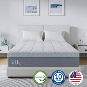 14 Inch Full Cooling Mattress, Cooling Gel Memory Foam Mattress in a Box, CertiPUR-US Certified Made in USA, Medium Double Firm Mattress for Pressure Relief, White