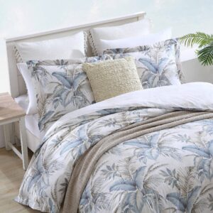 Tommy Bahama - King Duvet Cover Set, Cotton Bedding with Matching Shams & Button Closure, All Season Home Decor (Bakers Bluff Blue, King)