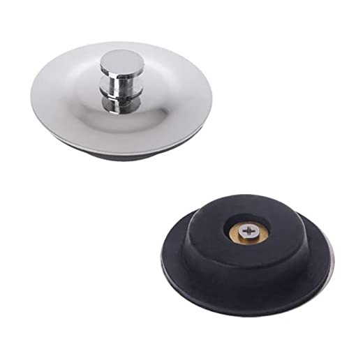 1PC Stainless Steel Rubber Bath Tub Sink Floor Drain Plug Water Stopper Tool for Kitchen Laundry Bathroom-C