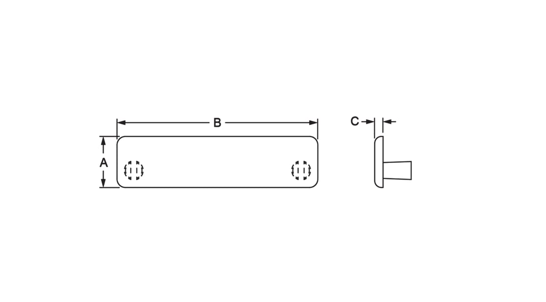 2036, 15 Series, 1534-Lite Black End Cap (10 Pack)