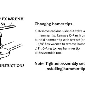 CORWIN Pneumatic Palm Hammer Pad Tip Replacement Part(Aluminum)