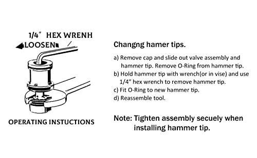 CORWIN Pneumatic Palm Hammer Pad Tip Replacement Part(Aluminum)