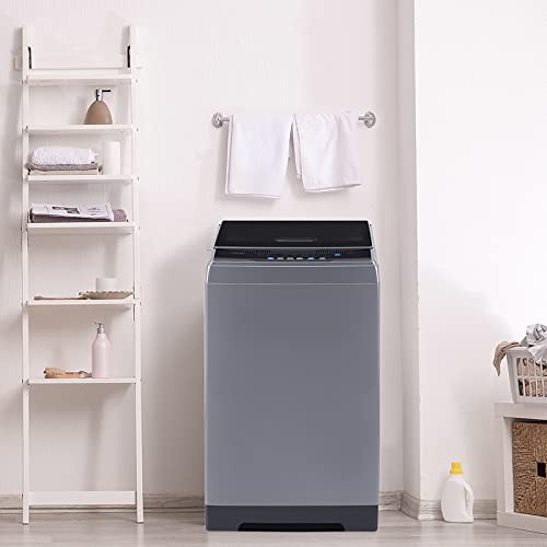 COMFEE’ Washing Machine 1.8 Cu.ft LED Portable Washing Machine and Washer Lavadora Portátil Compact Laundry, 8 Models, Environmentally Friendly, Child Lock for RV, Dorm, Apartment Magnetic Gray