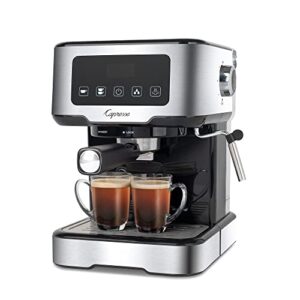 capresso café ts touchscreen espresso machine, 50 ounces,silver