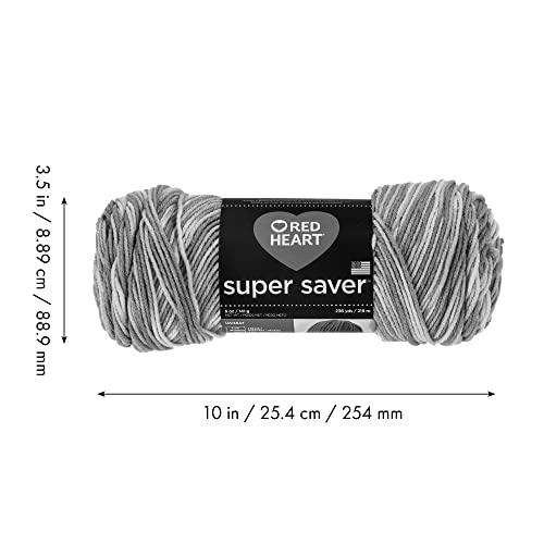 Red Heart Super Saver Purple Tones Yarn - 3 Pack of 141g/5oz - Acrylic - 4 Medium (Worsted) - 364 Yards - Knitting/Crochet