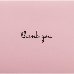 Sweetzer & Orange – Pink Thank You Cards Bulk Box Set of 24 Blank Cards with Envelopes – 4x5.5” - Baby Shower Note Cards, Wedding Thank You Cards or Bridal Shower Thankyou Card