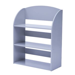 Fantasy Fields 3 Tier Bookshelves with Rounded Edges Kids Bookshelf, Gray