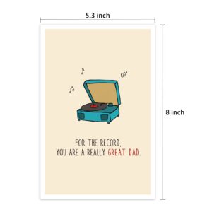 Ulbeelol Funny Father's Day Card, Pun Card for Dad, You Are A Really Great Dad Card for Father, Cute Birthday Card for Him