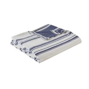 CinchFit USA Quahog Bay Universal V Berth Navy Stripe Duvet Cover & 2 Shams (Universal V Berth)