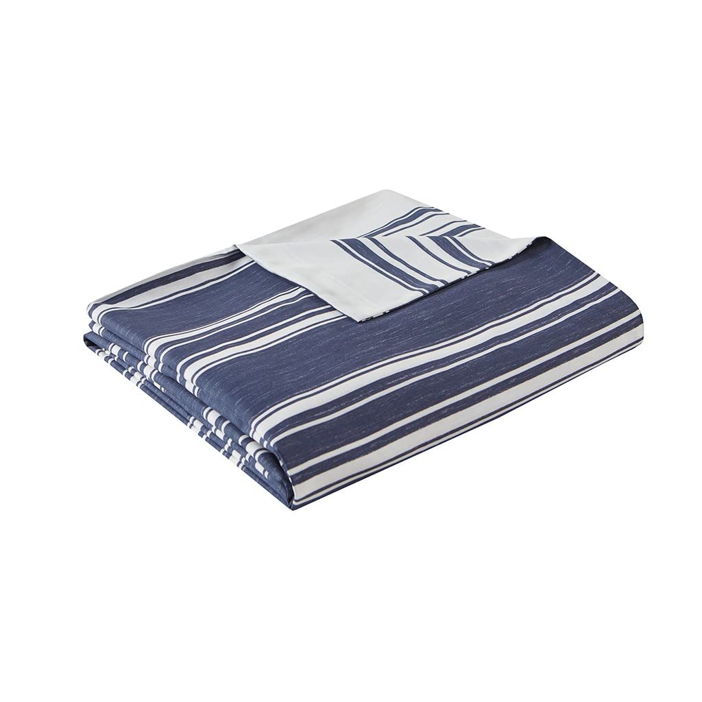 CinchFit USA Quahog Bay Universal V Berth Navy Stripe Duvet Cover & 2 Shams (Universal V Berth)