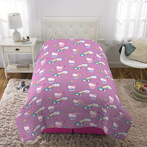 Franco Kids Bedding Soft Microfiber Comforter, Twin, Hello Kitty