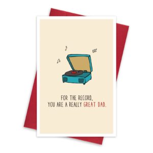 ulbeelol funny father's day card, pun card for dad, you are a really great dad card for father, cute birthday card for him