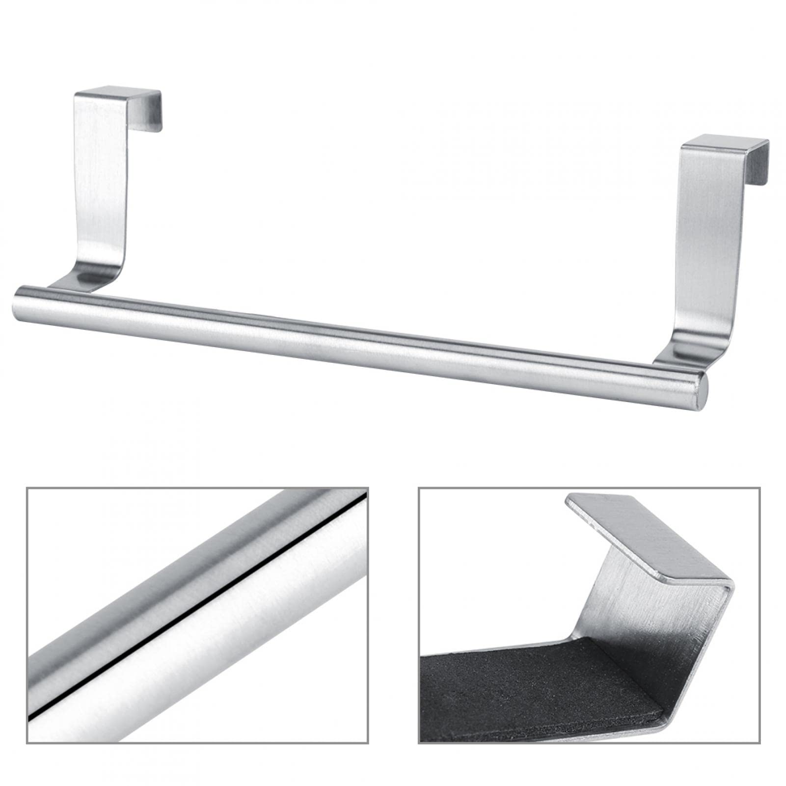 Towel Hanging Rack, Stainless Steel Anti-Rust Anti- Cabinet Drawer Towel Hanging Rack for Kitchen Bathroom Living Room(Long)