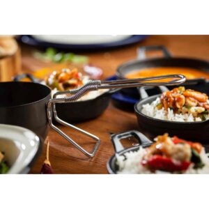 Tablecraft 11069 Tadka Pan, 10-inch Length, 10 oz Capacity, Non-Stick Coated Metal