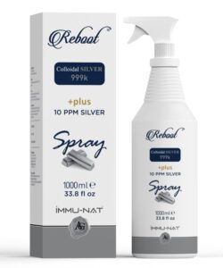 reboot colloidal silver skin care spray, natural relief for dogs, cats & horses - soothes pet wounds, itches, allergies, non-sting, deodorizes, safe for all ages (33.8oz)