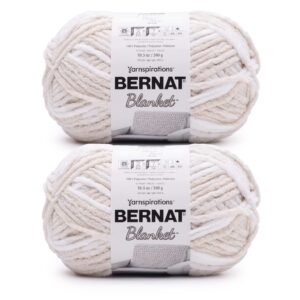 bernat blanket beach foam yarn - 2 pack of 300g/10.5oz - polyester - 6 super bulky - 220 yards - knitting/crochet