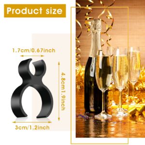 Prasacco 12 Pieces Champagne Bottle Sparklers Clips Champagne Bottle Single Holder Champagne Sparkler Safety Clips for Candle Christmas Wedding Party Supplies