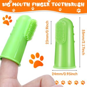 Nuogo 80 Packs Dog Toothbrush Soft Finger Brushes Pet Finger Toothbrush Easy Teeth Cleaning Dog Tooth Brush Oral Care Pet Dental Brush Pet Cleaning Finger Covers for Small Cats and Puppy